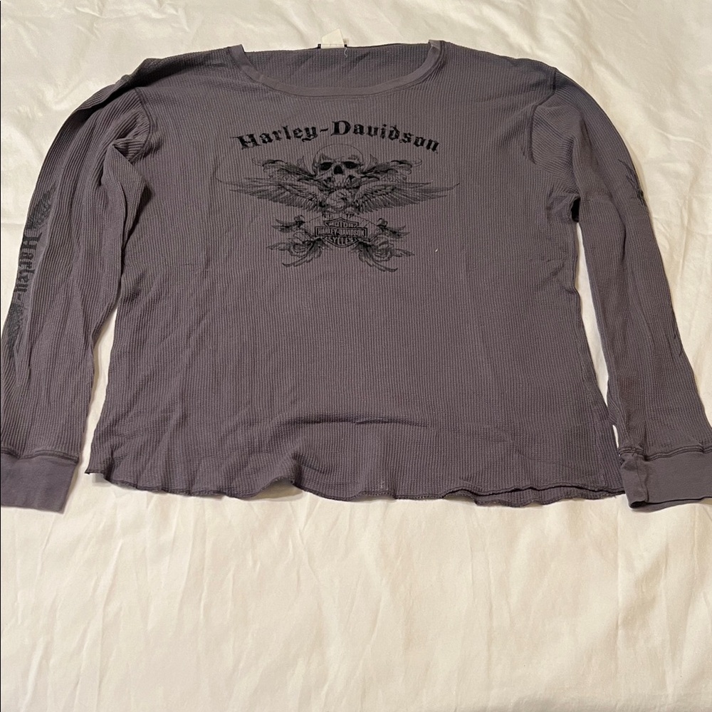 Harley-Davidson Charcoal Long Sleeve Tee
